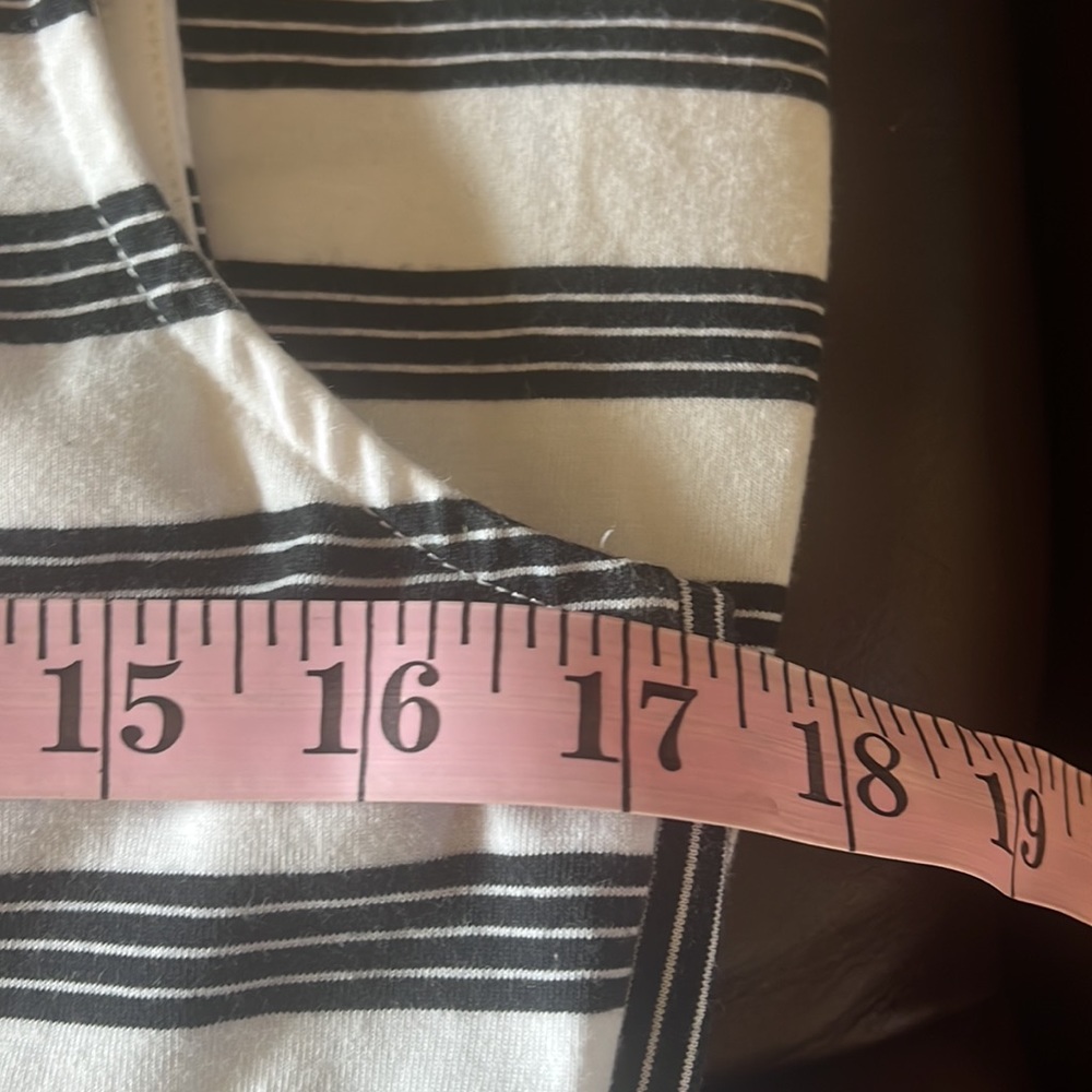 Vineyard Vines Women’s Black White Stripe Sleeveless Jersey Knit Shift Dress M - Picture 7 of 12